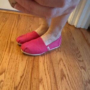 Pink Canvas Slip-On Shoes
